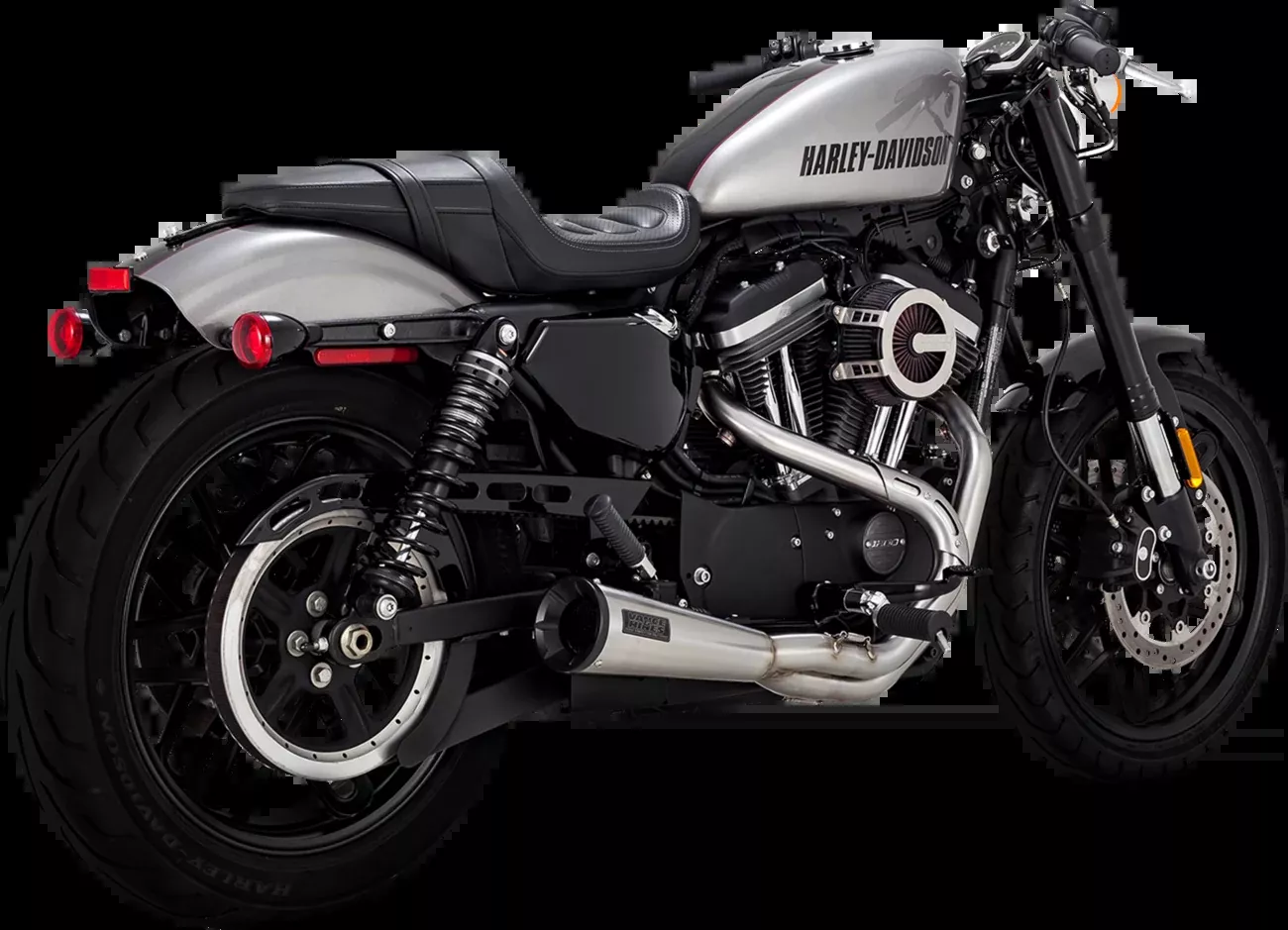 Vance & Hines 27637 2-Into-1 Upsweep Exhaust System for Harley-Davidson – Stainless Steel