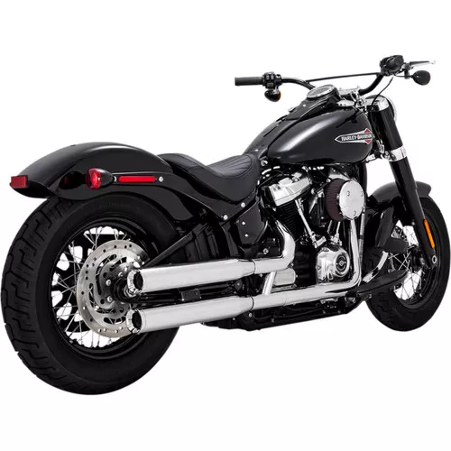 Vance & Hines 3" Eliminator 300 Slip-On PCX Mufflers for 2018-2025 Harley Softail - Chrome