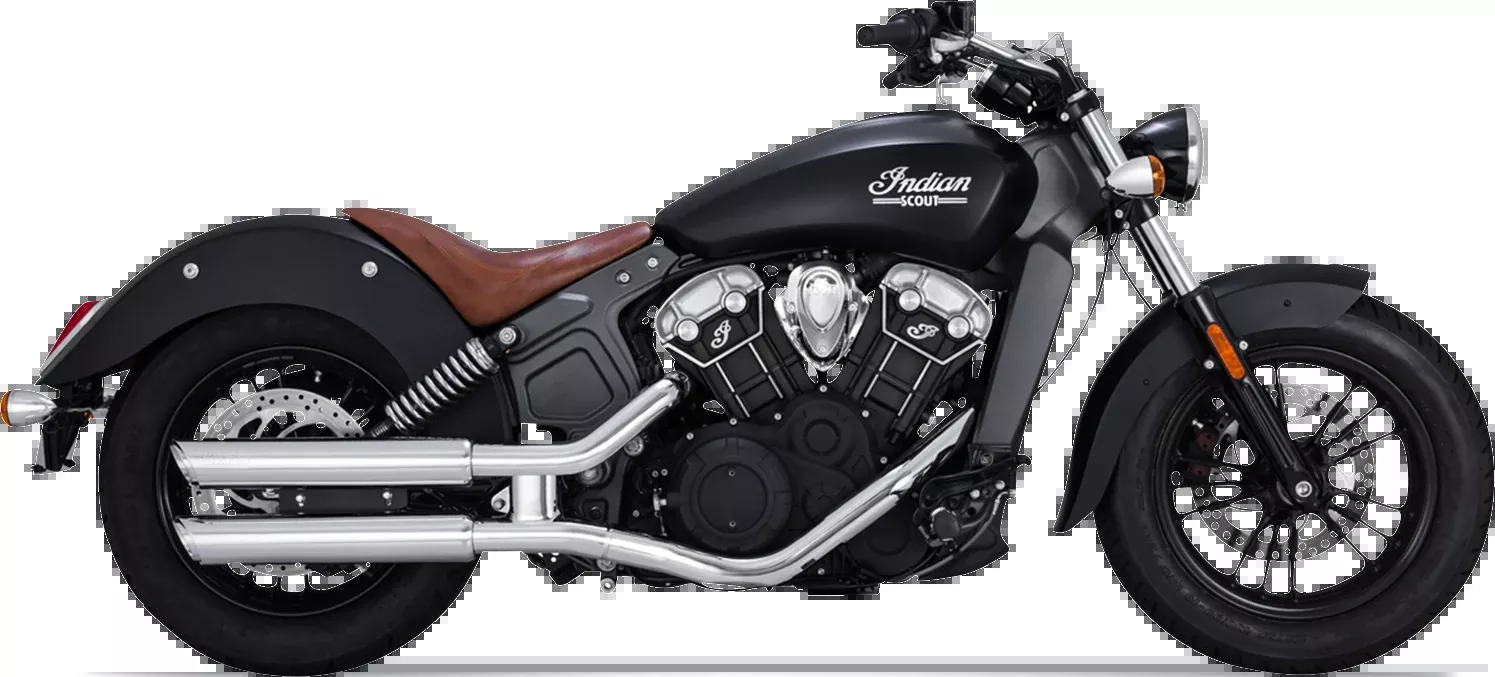 Vance & Hines 3-Inch Twin Slash Slip-On Mufflers with Chrome Finish (Part 18323)
