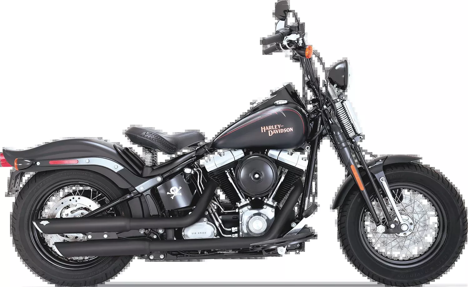 Vance & Hines 3-Inch Twin Slash Slip-On Mufflers with PCX Technology - Black, Part 46361