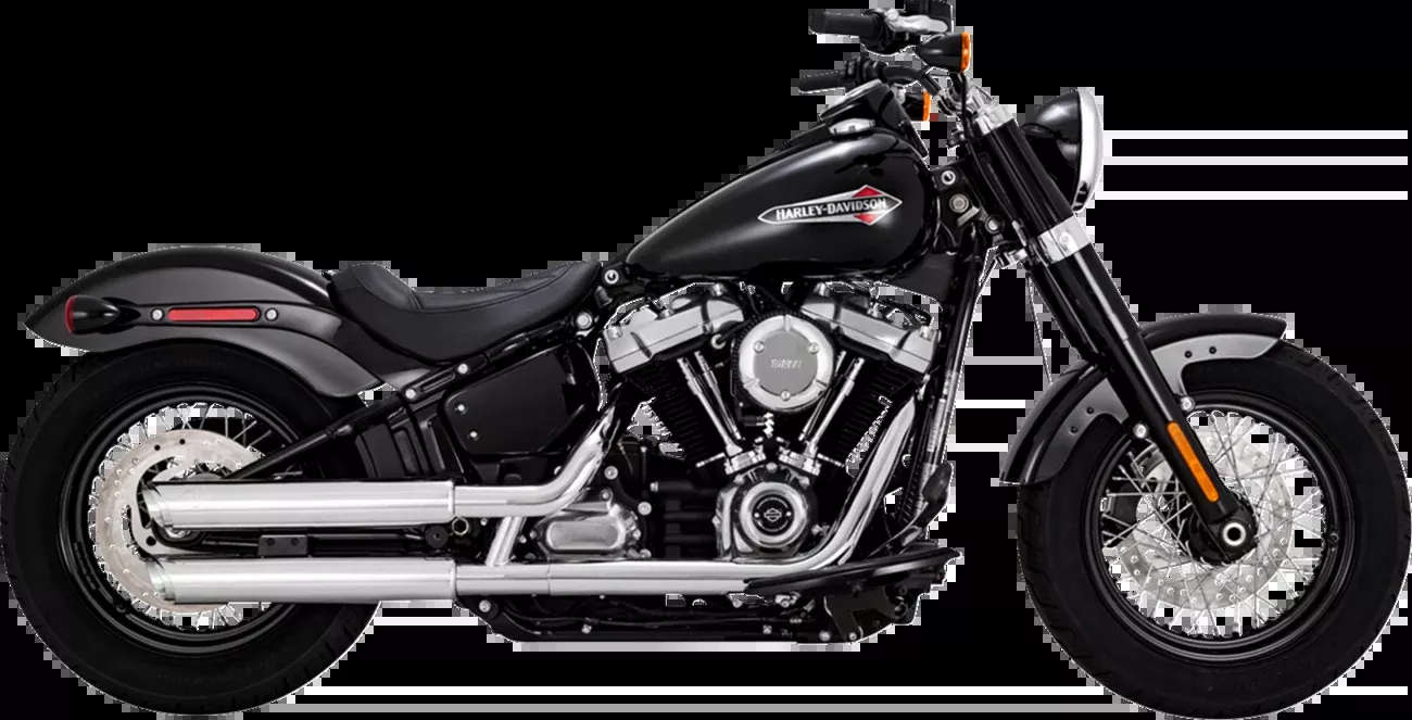Vance & Hines 3" Twin Slash PCX Slip On Mufflers for 2018-2024 Harley Softail M8