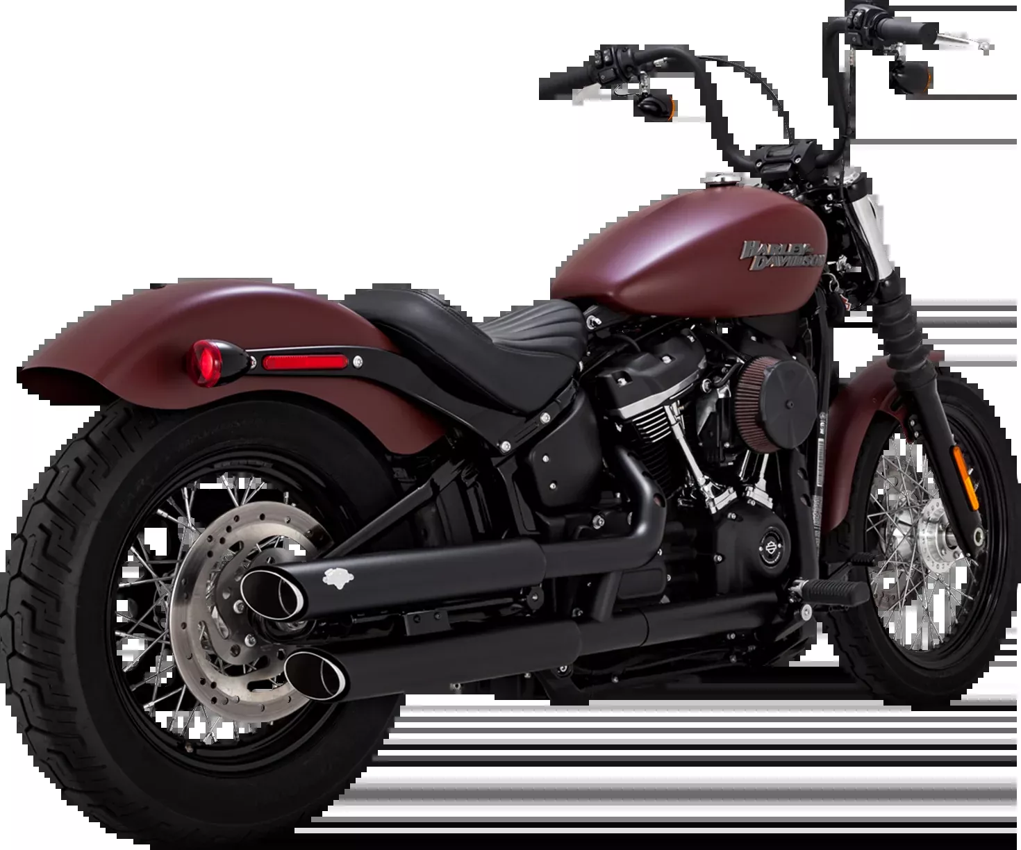 Vance & Hines 3" Twin Slash Slip-On Mufflers with PCX Technology - Black, Part Number 46376