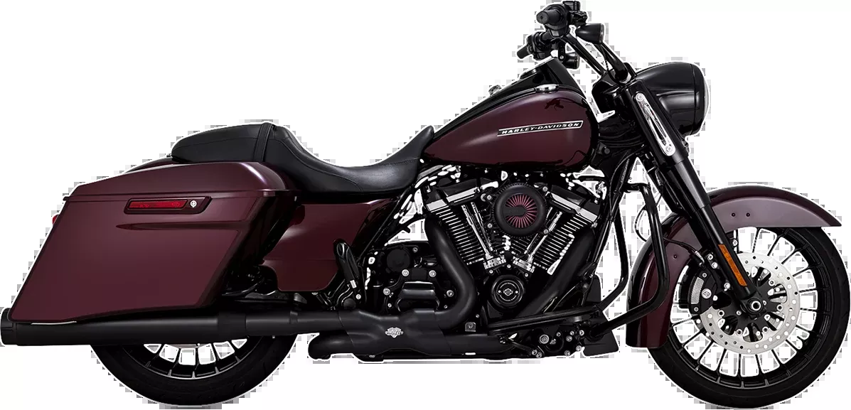 Vance & Hines 4-1/2 inch Torquer Mufflers for ’95-’16 FL with Black Finish – Part Number 46673