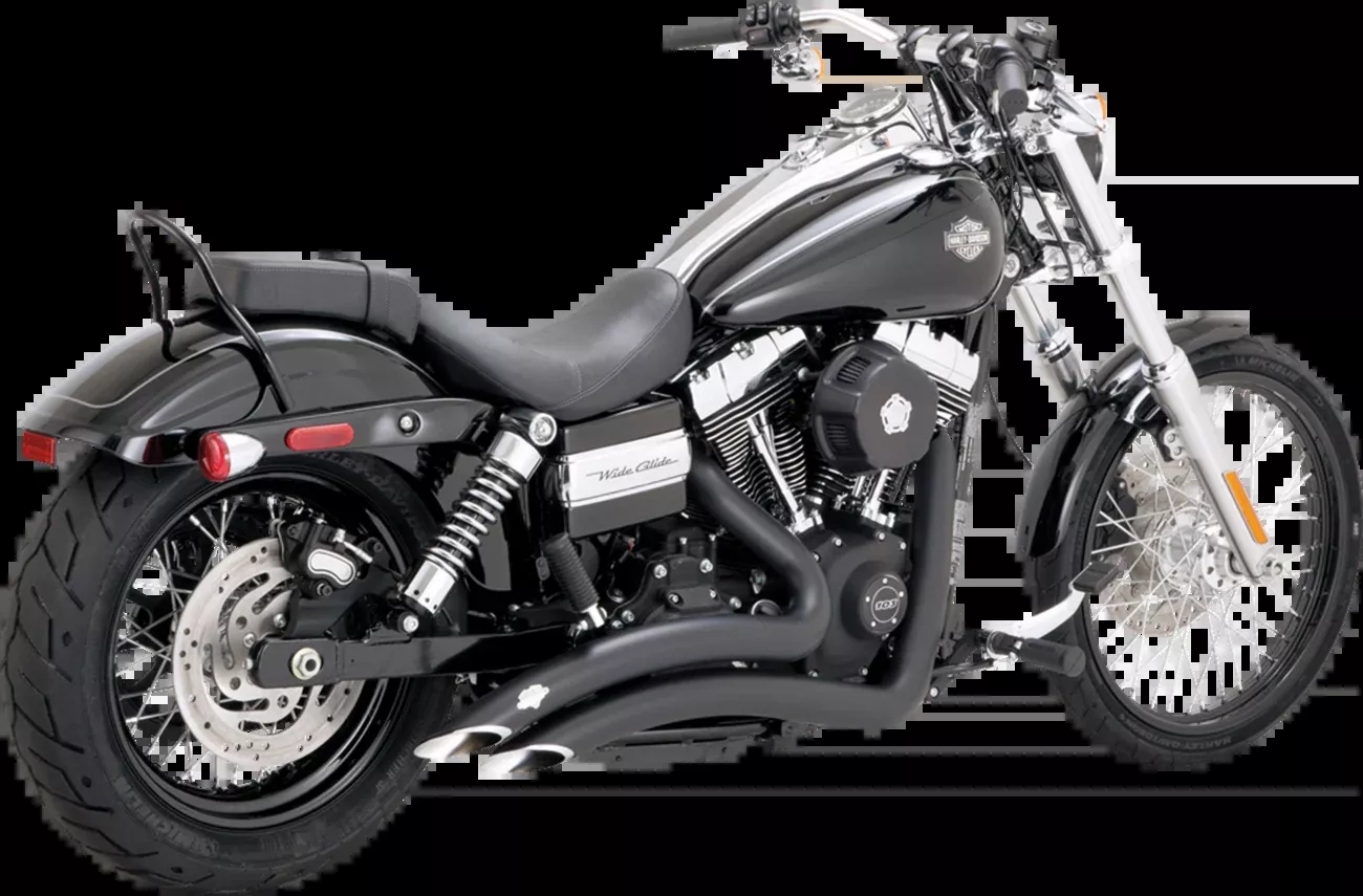 Vance & Hines 46081 Big Radius 2-Into-2 Exhaust System with Heat Shield – Matte Black