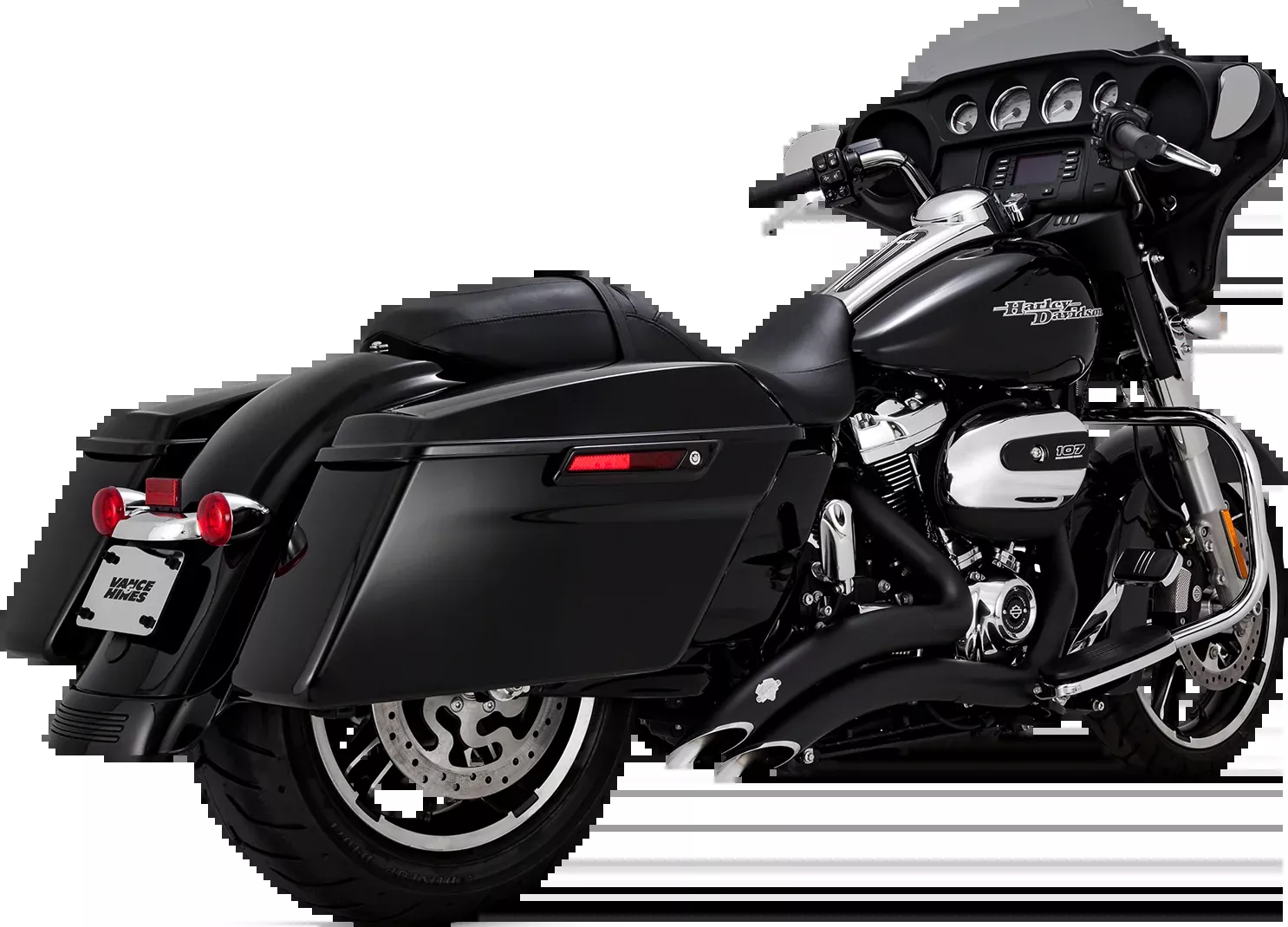 Vance & Hines Big Radius Black Exhaust System 2017-2026 Harley Touring Models