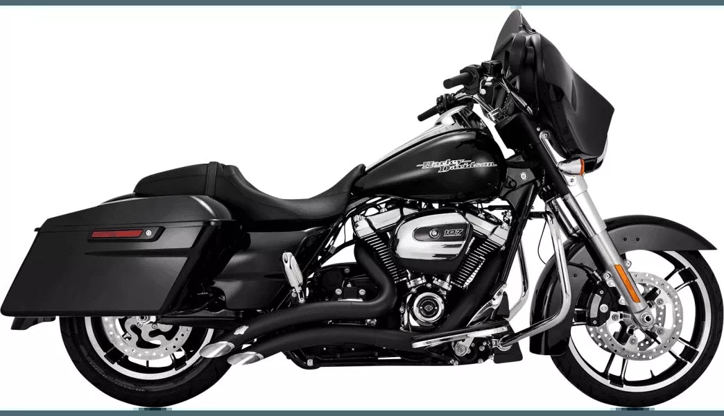 Vance & Hines Big Radius Exhaust System for Harley Davidson Touring Models '17-Up - Black (49-State Emissions Compliant)