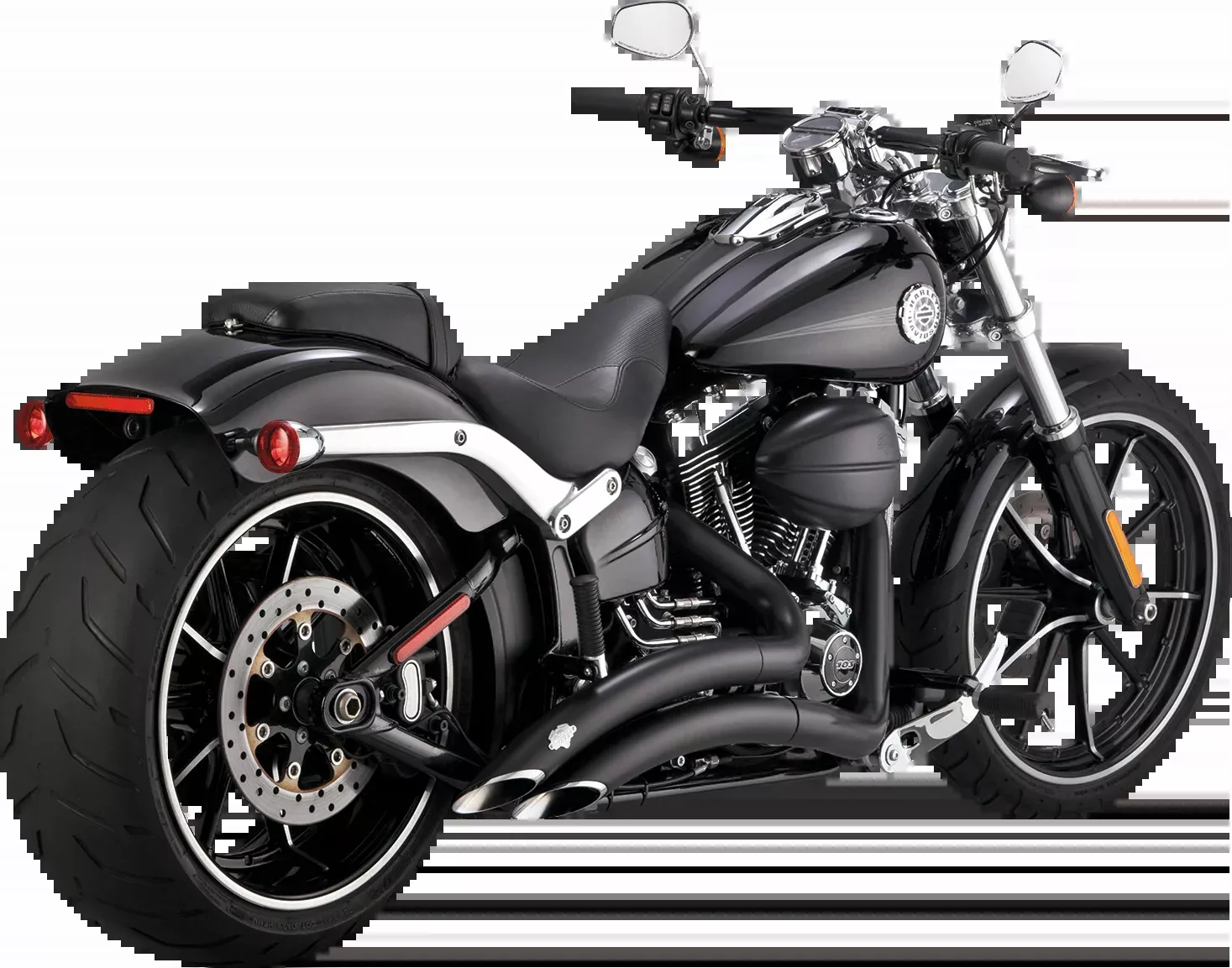 Vance & Hines Big Radius Exhaust System with PCX Technology – Black 46365
