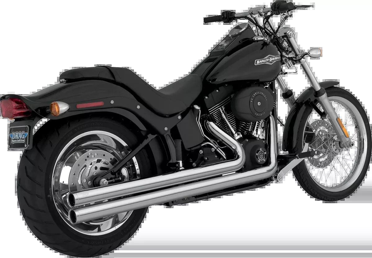 Vance & Hines Big Shots Exhaust Long Chrome (Part #17923) for Harley-Davidson Motorcycles
