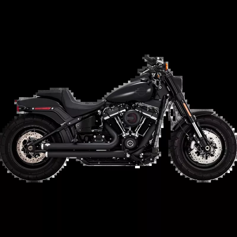 VANCE AND HINES BIG SHOTS STAGGERED PCX EXHAUST HARLEY SOFTAILS 18-25