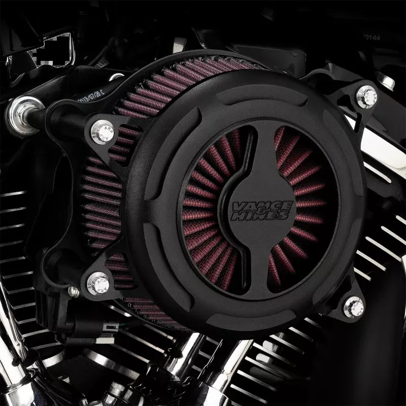 VANCE AND HINES BLACK V02 BLADE AIR FILTER KIT HARLEY DAVIDSON MODELS
