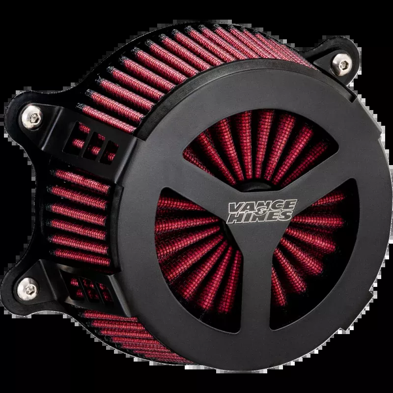 VANCE AND HINES BLACK V02 RADIANT 3 AIR FILTER KIT HARLEY DAVIDSON MODELS