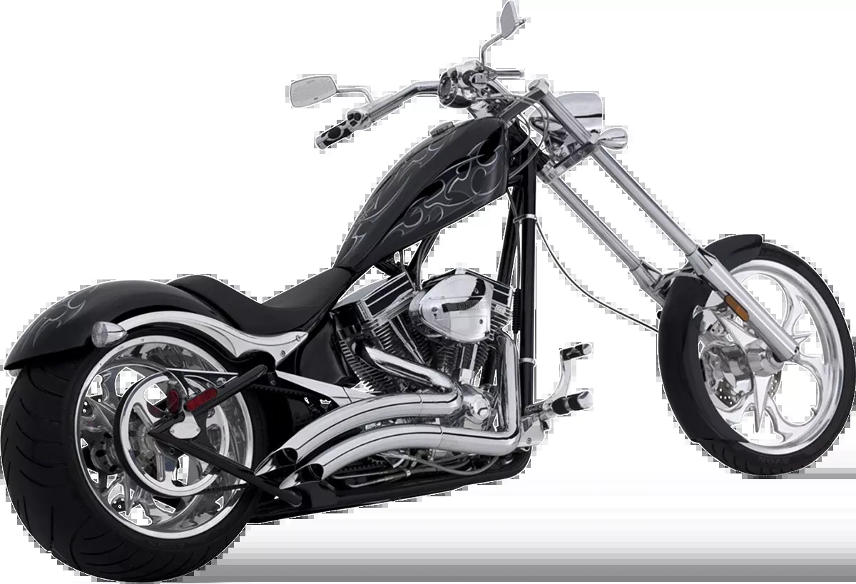 Vance & Hines Chrome Big Radius Exhaust System Part 26037 for Right-Side Drive