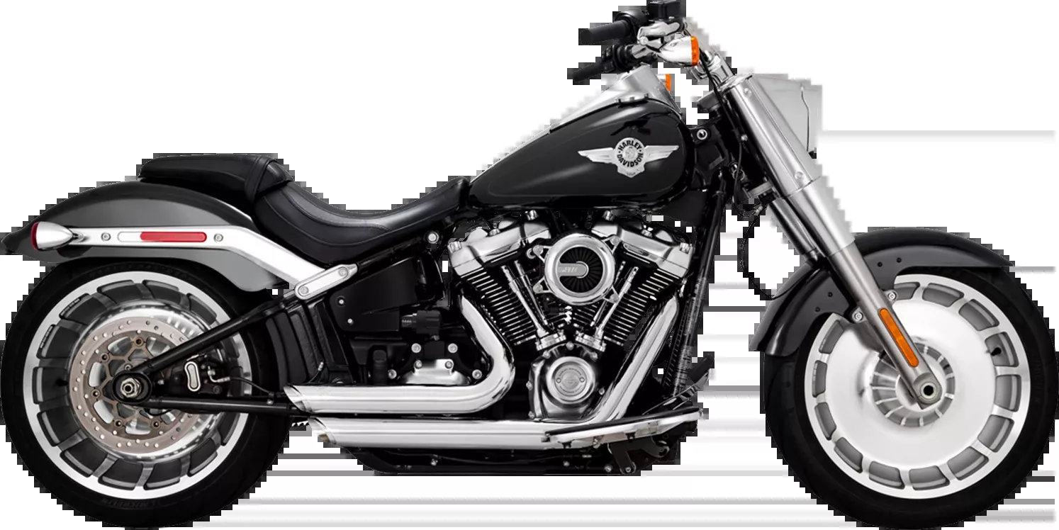 Vance & Hines Chrome Shortshots Staggered Exhaust 2018-2024 Harley Softail FLFBS