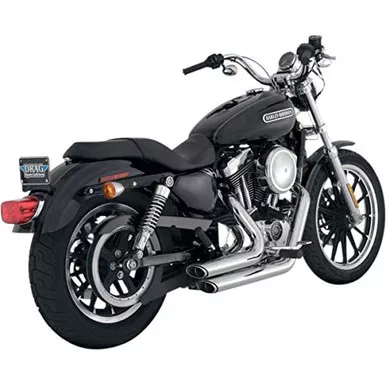 Vance & Hines Chrome Shortshots Staggered Exhaust 86-11 Harley Softail 17221