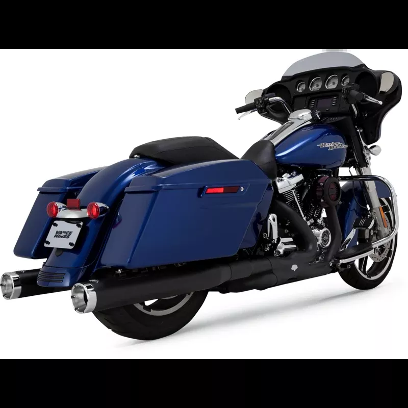 VANCE AND HINES MONSTER 4″ SLIP ON MUFFLERS HARLEY BAGGERS 17-25