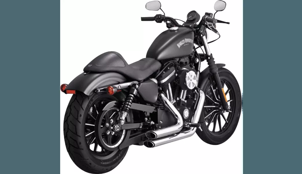 Vance & Hines Shortshots Staggered Exhaust System for '14-22 Harley Davidson XL Sportster Models (49-state emissions compliant) Chrome