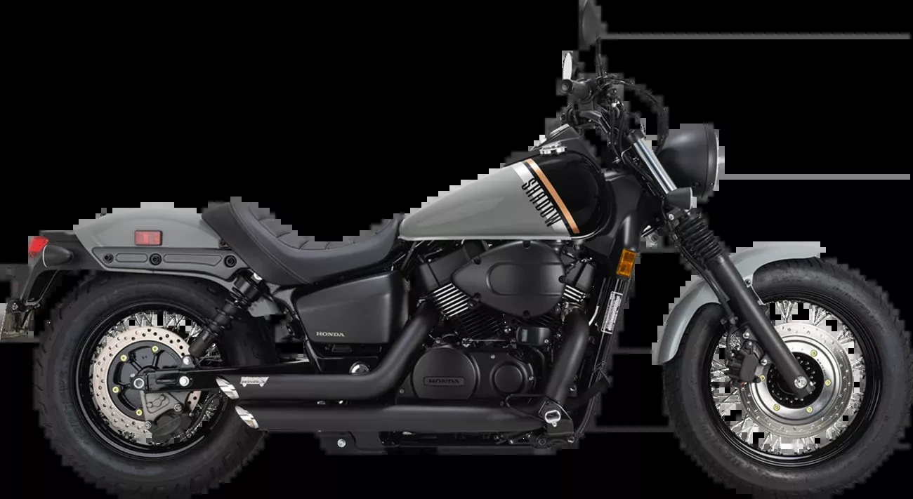 Vance & Hines Shortshots Staggered Exhaust System – Black, Part Number 48319
