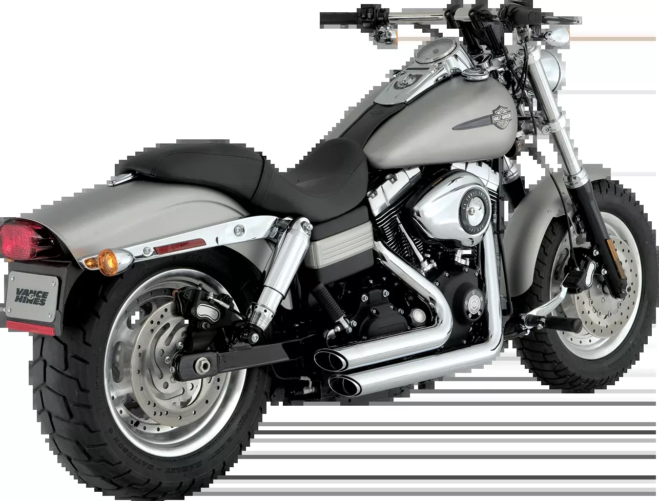 Vance & Hines Shortshots Staggered Exhaust System Chrome (Part #17317)