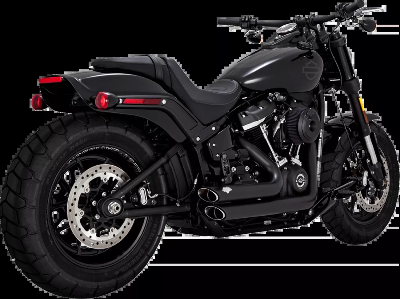 Vance & Hines Shortshots Staggered PCX™ Exhaust System – Matte Black (Part #47333-22)