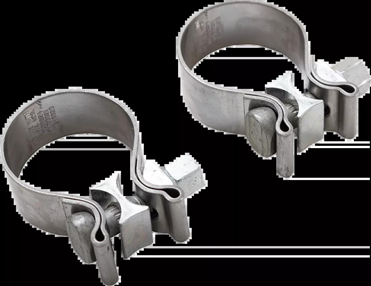 VANCE & HINES Slip-On Muffler Clamps for Twin Cam – Part 23715