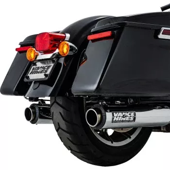 Vance & Hines Supersport Slip-On Mufflers – Chrome -M8 Touring – 16721