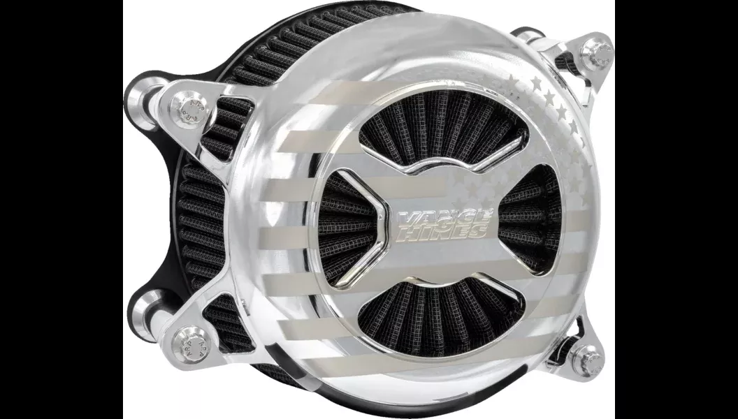 Vance & Hines VO2 America Air Cleaner - Chrome - 2023+ Street Glide / Road Glide - 72046FG