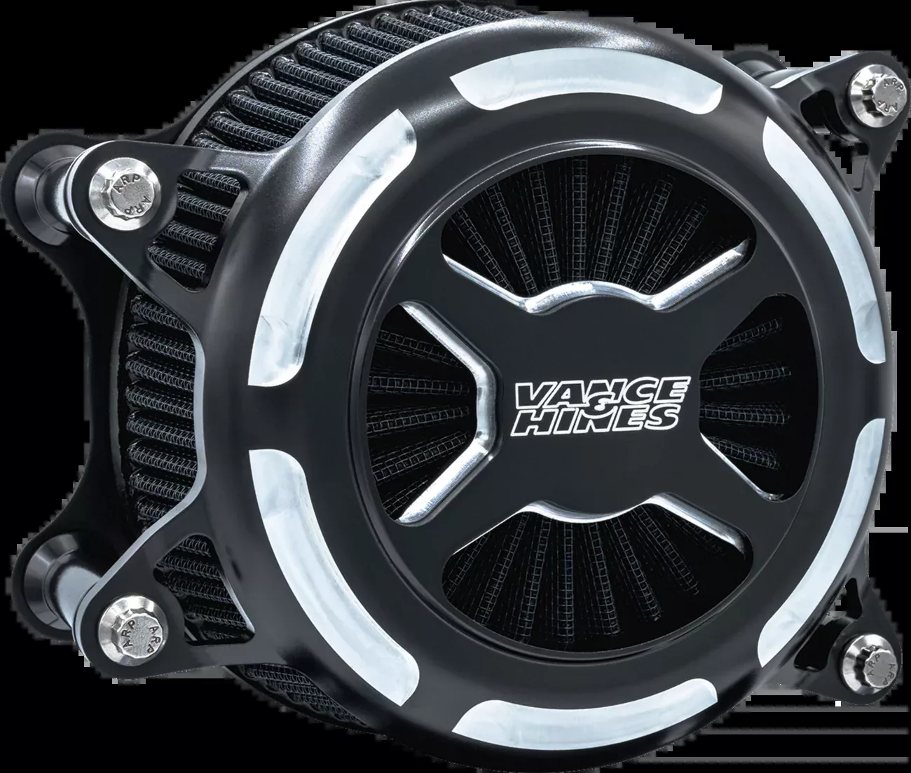 VANCE & HINES VO2 X Air Intake Kit - Black Contrast for Harley Touring and Softail Models (Part 41100)