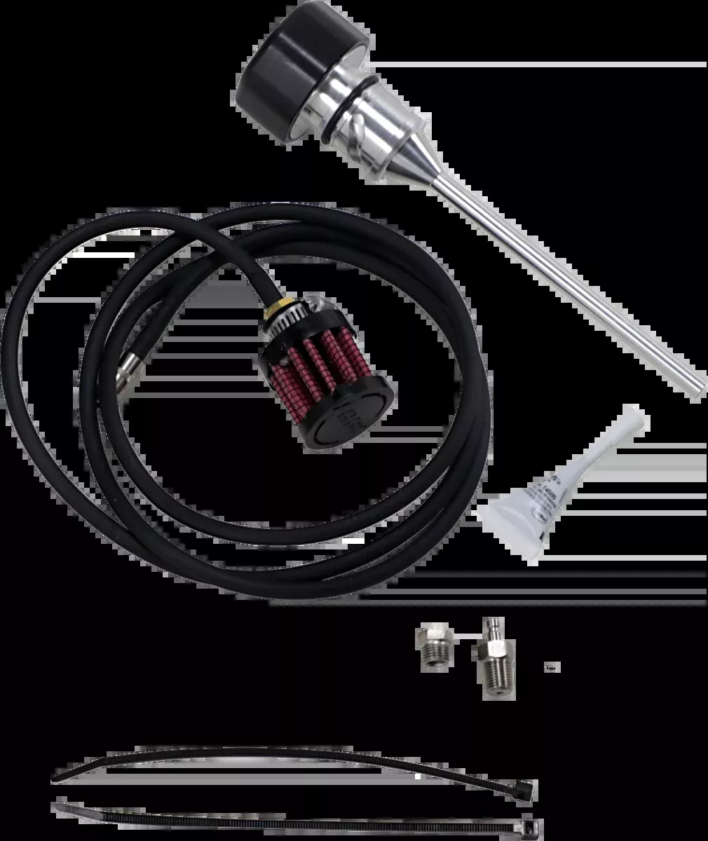 Vented Dipstick - Black - M8 Softail