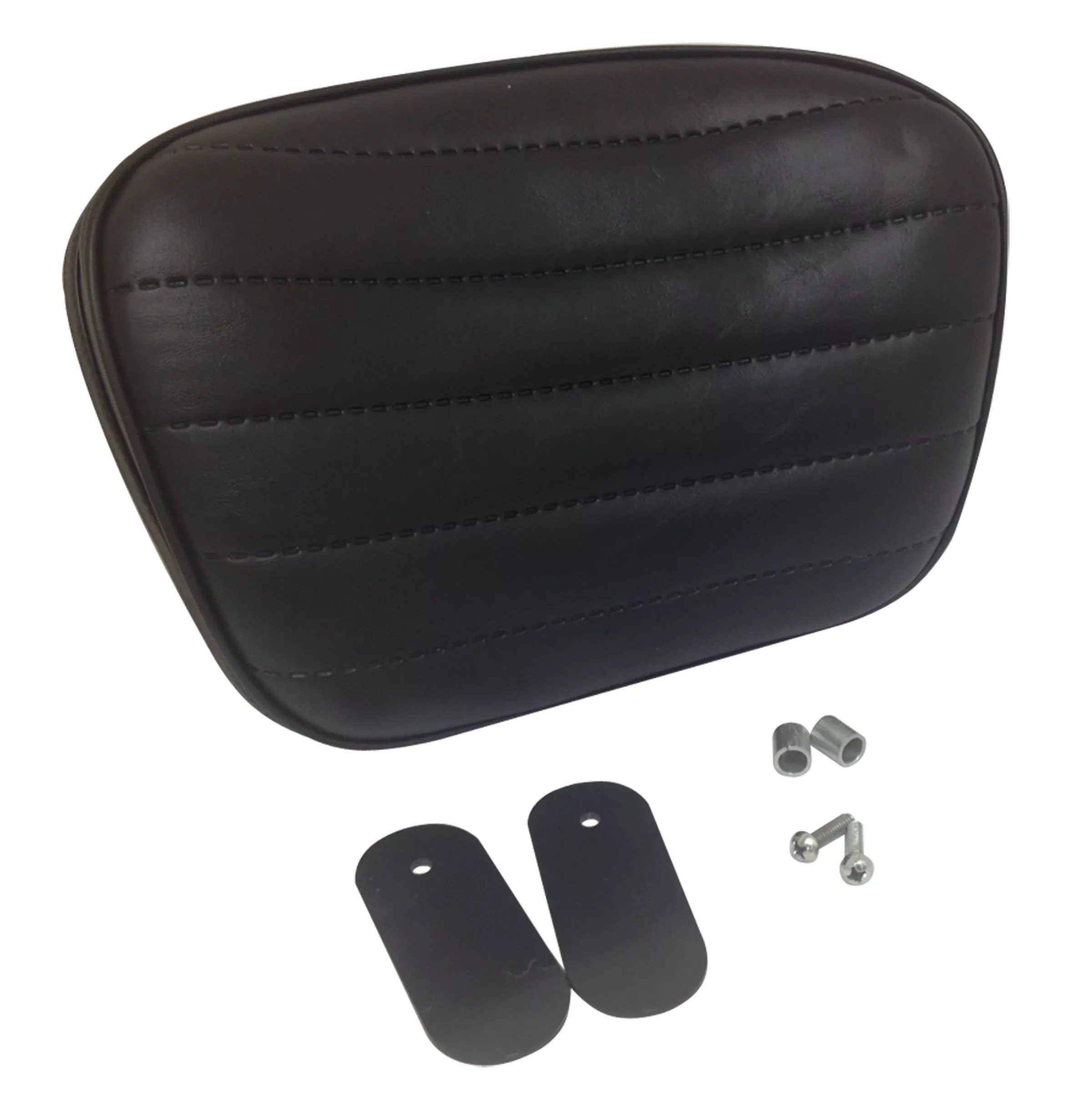 Vinyl Backrest with Hardware Black | Harley-Davidson Comfort Flex Seat