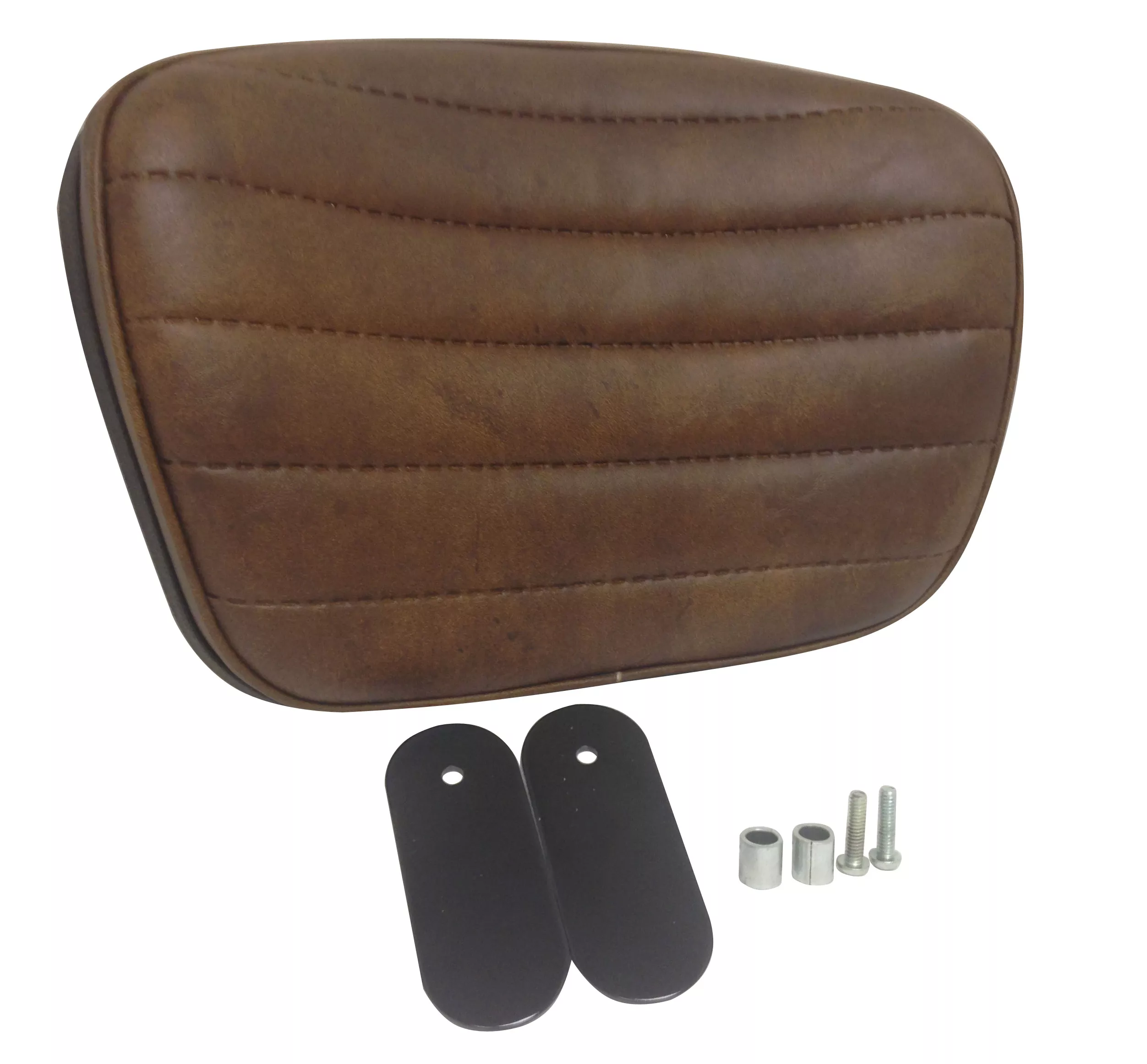 Vinyl Backrest with Hardware Brown | Harley-Davidson Comfort Flex Seat