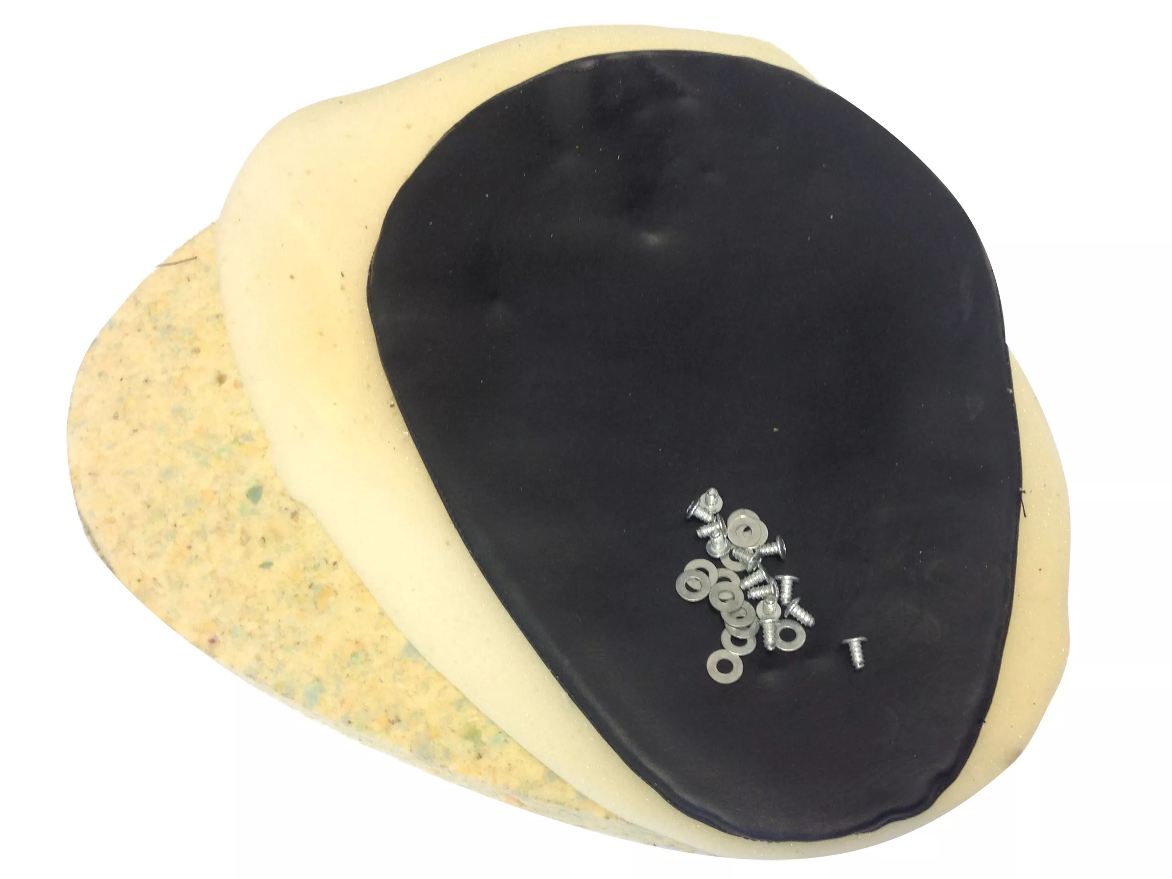 Vinyl Seat Cushion Kit Black | For Solo Seat Pan