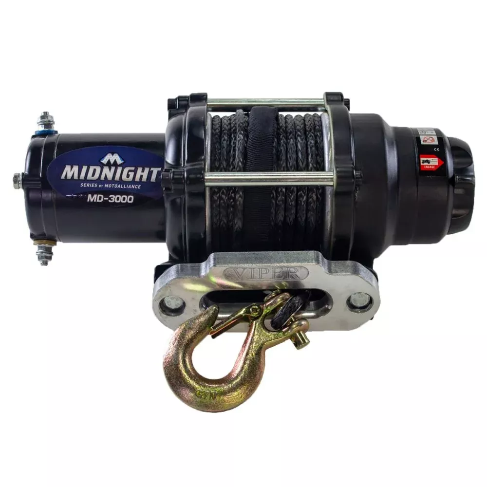 Viper Midnight ATV Winch Kit For Polaris Sportsman 550/850 (XP, Touring, X2) 2009-2014