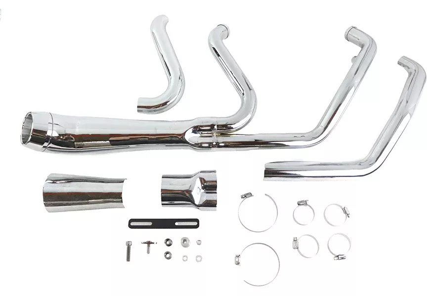 VT CYCLONE 2:1 EXHAUST PIPE HARLEY DAVIDSON SOFTAILS 86-17
