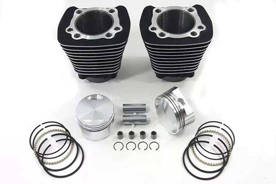 Vtwin Black 10.5:1 Cylinder Piston Ring Kit for 1988-2003 Harley Davidson Sportster