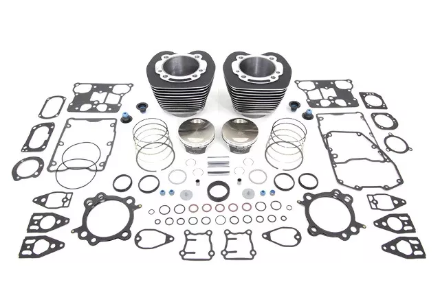 Vtwin Black 110 Cylinder Engine Kit fits 2007-2017 Harley Touring Softail