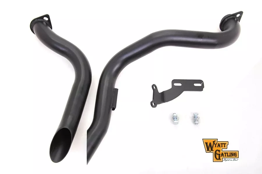 VTWIN SHORTY DRAG PIPES EXHAUST HARLEY DAVIDSON SHOVELHEAD MODELS