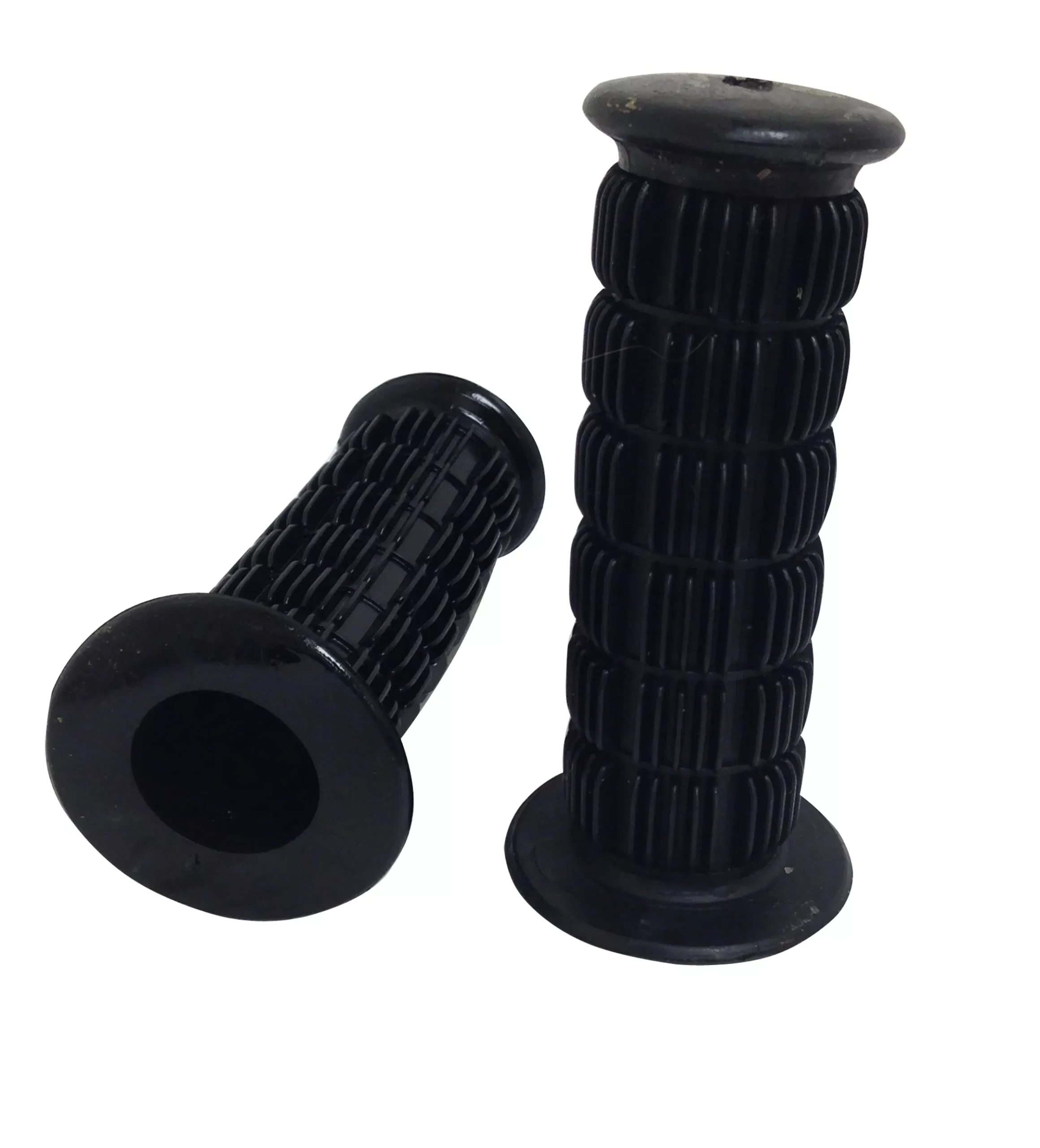 Waffle Pattern Dummy Trail Grips Black Rubber | 1″ & 1-1/8″ ID