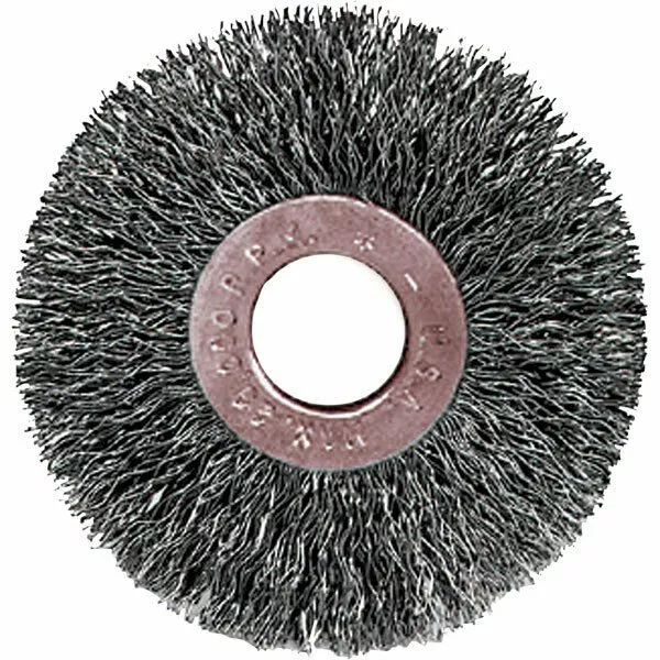 Weiler 15473 2″ x 3/8″ Crimped Wire Wheel .014 Wire 3/8″- 1/2″ Arbor Hole