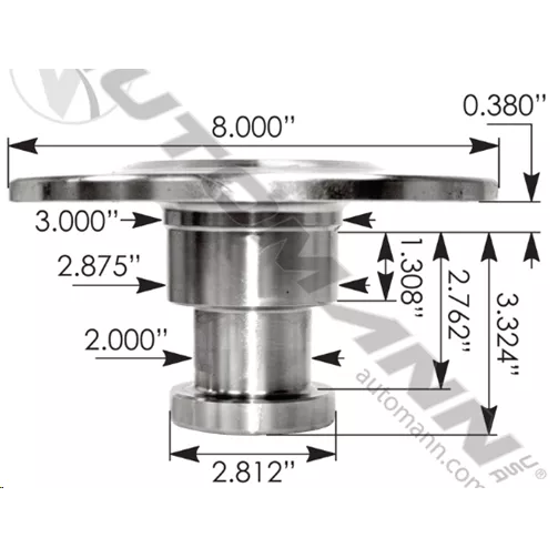 WELD ON TRAILER KING PIN