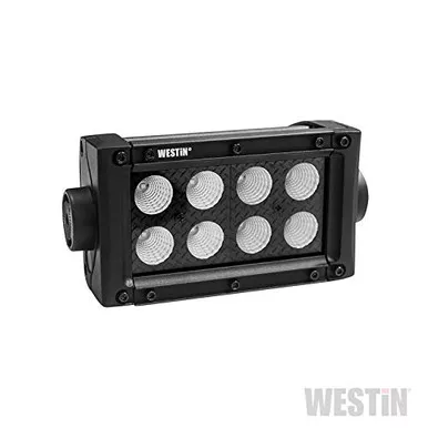 Westin 09-12212-8F B-Force Black 4in Double Row LED Light Bar with Flood Beam