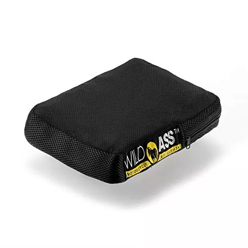 WILD ASS Pillion Air Gel Motorcycle Air Cushion, Black