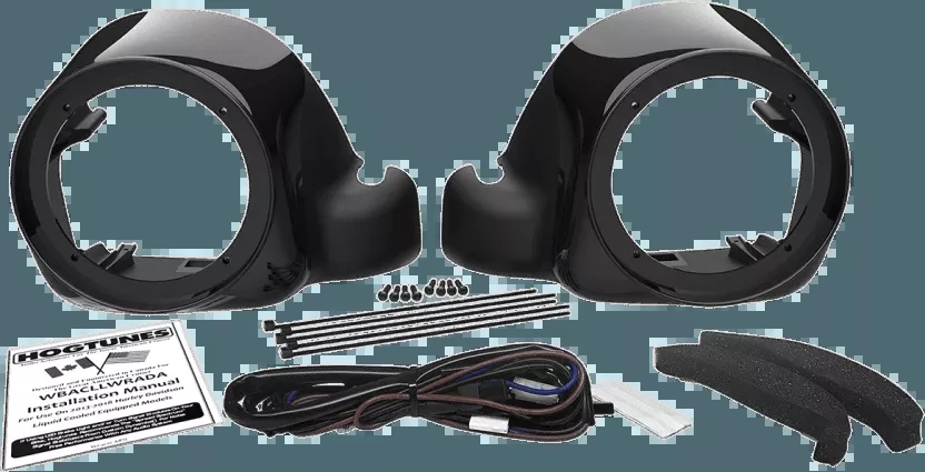 Wild Boar 6.5 inch Lower Speaker Adapters for '14-Up Twin Cooled Harley-Davidson FLHTK, FLHTCUTG and '16-Up FLTRU Models