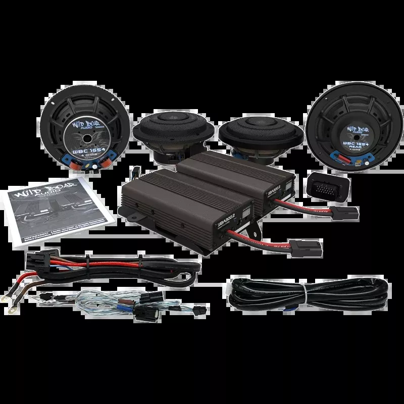 WILD BOAR 600 WATT STEREO PACKAGE 14-24 HARLEY CVO FLHT