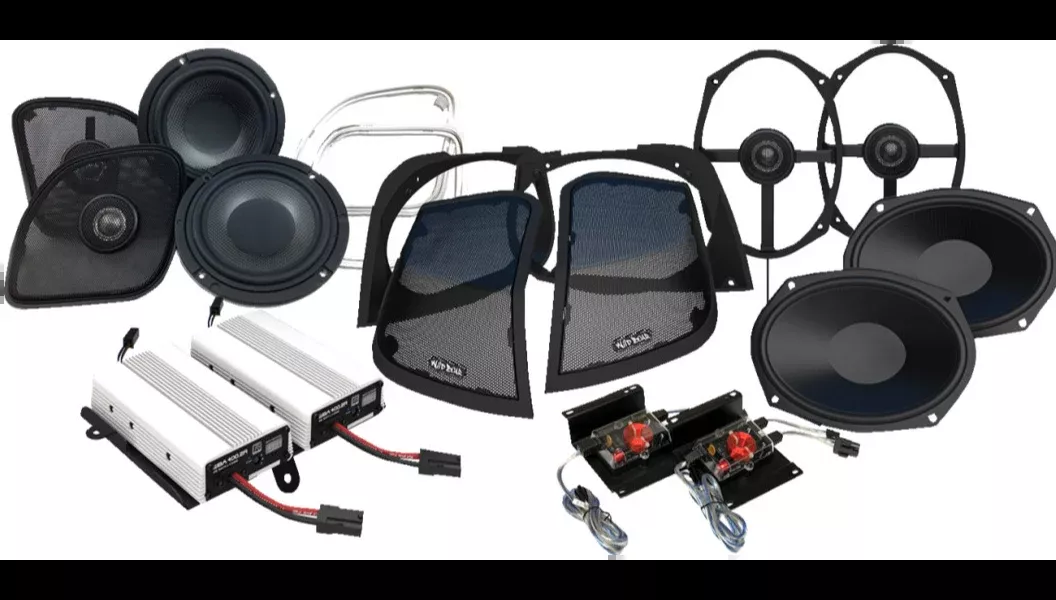 Wild Boar Audio Amplifier/Speaker Kit – 800 W – w/ Cut in Lid – 15+ Road Glide WBA RETRO800.4RG