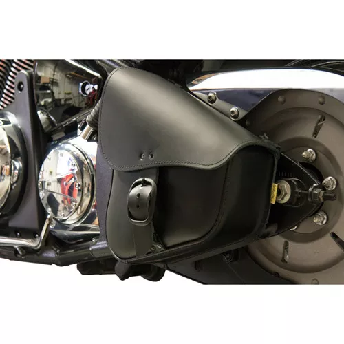 Willie & Max Leather Swingarm Bag for 2000-2017 Harley Softail FLST/FXST