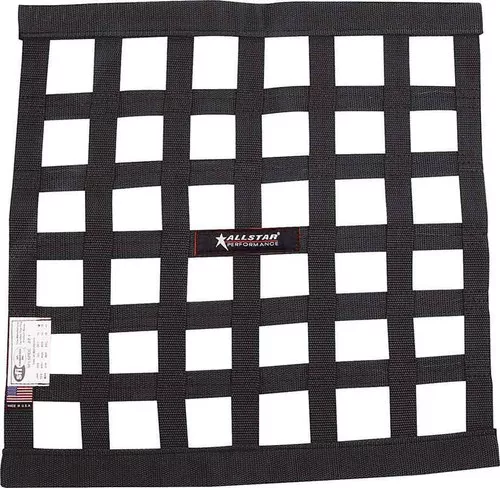 Window Net Border Style 18 x 18 SFI Black ALL10280