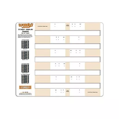 Woodys Studding Template 3.0″ Pitch S Ingle Ply – 300S-TEMP