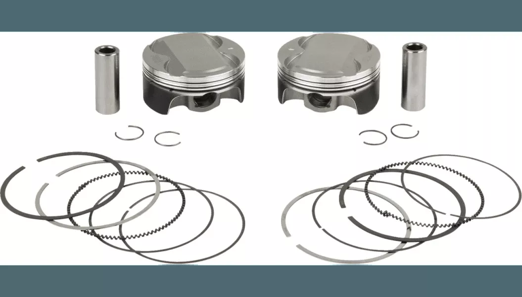 Wossner Anodized Crown Piston Kits for ’17-Up Harley Davidson M8 Models (Select Bore and Stroke)