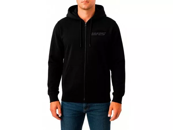 WRS Original Zip-Up Hoodie Black Logo