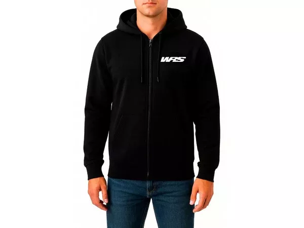 WRS Original Zip-Up Hoodie White Logo
